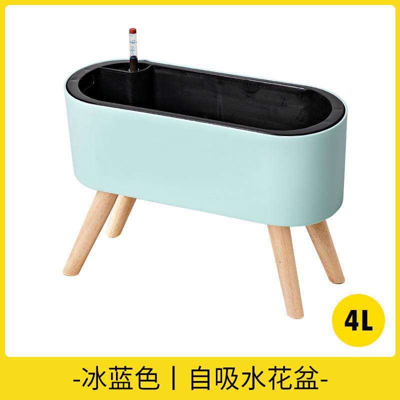 阳台玫瑰自吸水长方形花盆家用种植盆月季盆栽种菜种花小花箱