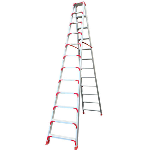 热销鲁盟梯业特厚工程款铝合金人字梯叉梯双侧梯子a字梯家用户外