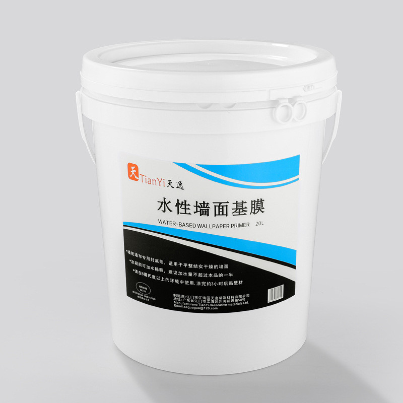 工程基膜厂家天逸20l墙水性加强型基膜墙纸墙布壁布工装打底