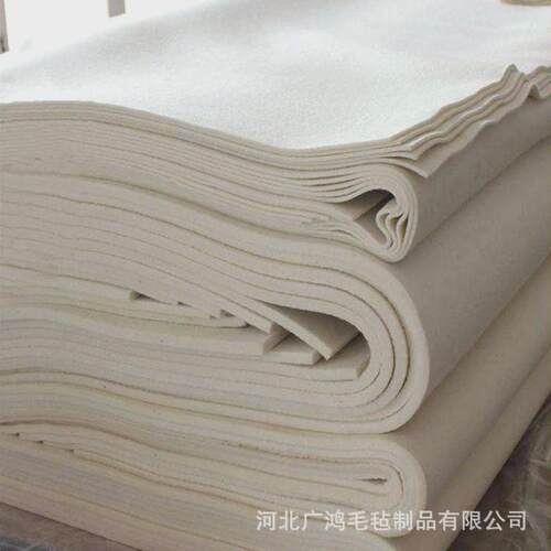 工业羊毛毡高密度抛光耐磨防尘吸油防震密封纯羊毛毡圈垫块条齿轮