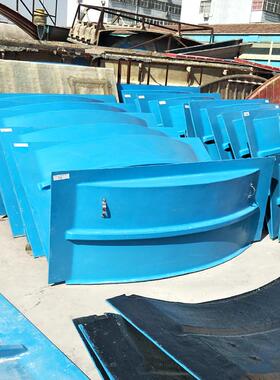 定制玻璃钢污水池盖板厌氧池集气密封罩弧形盖板防臭拱形盖板罩