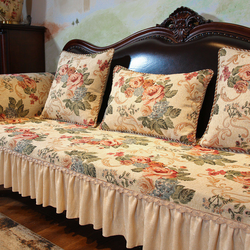 欧式防滑沙发垫四季通用皮沙发套罩春夏款奢华盖巾垫子座垫