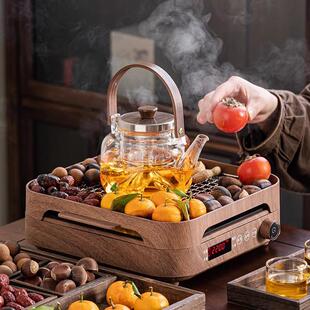烤火炉器具全套 家用围聚室内中式 冬日2024新款 围炉煮茶电陶炉套装