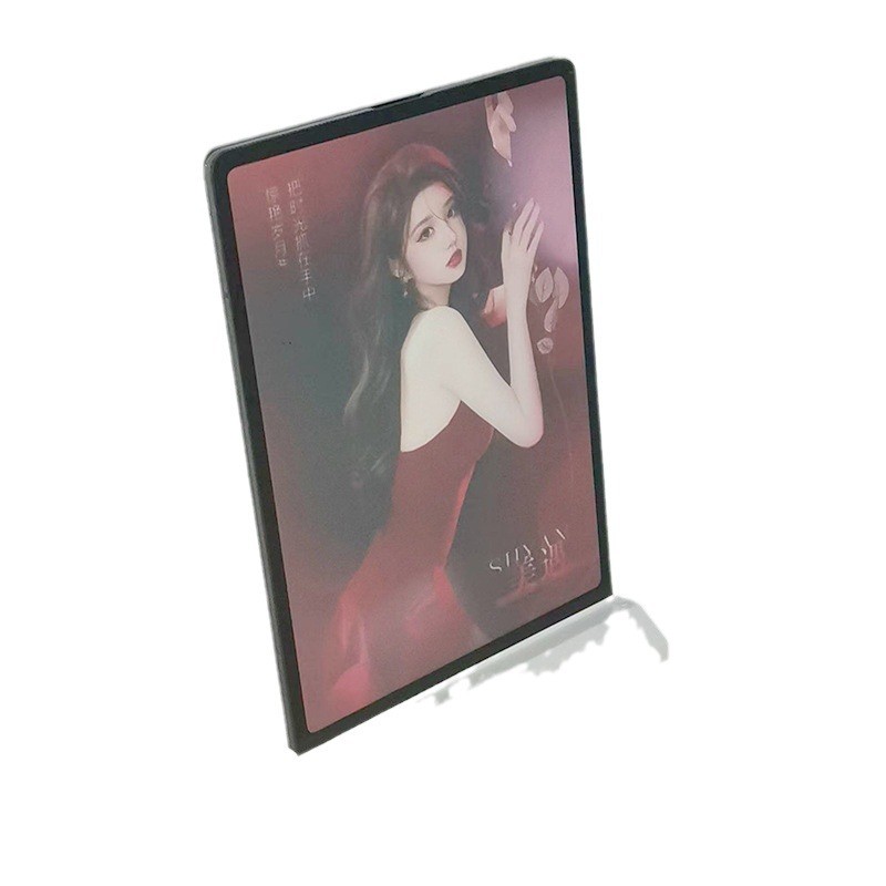 led插画发光灯箱桌面点餐双面展示牌广告充电台卡亚克力定制展架
