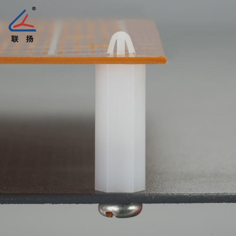 联式fm3/fm4扣扬六角尼龙扣式隔离柱塑料飞机头间隔柱绝缘支撑