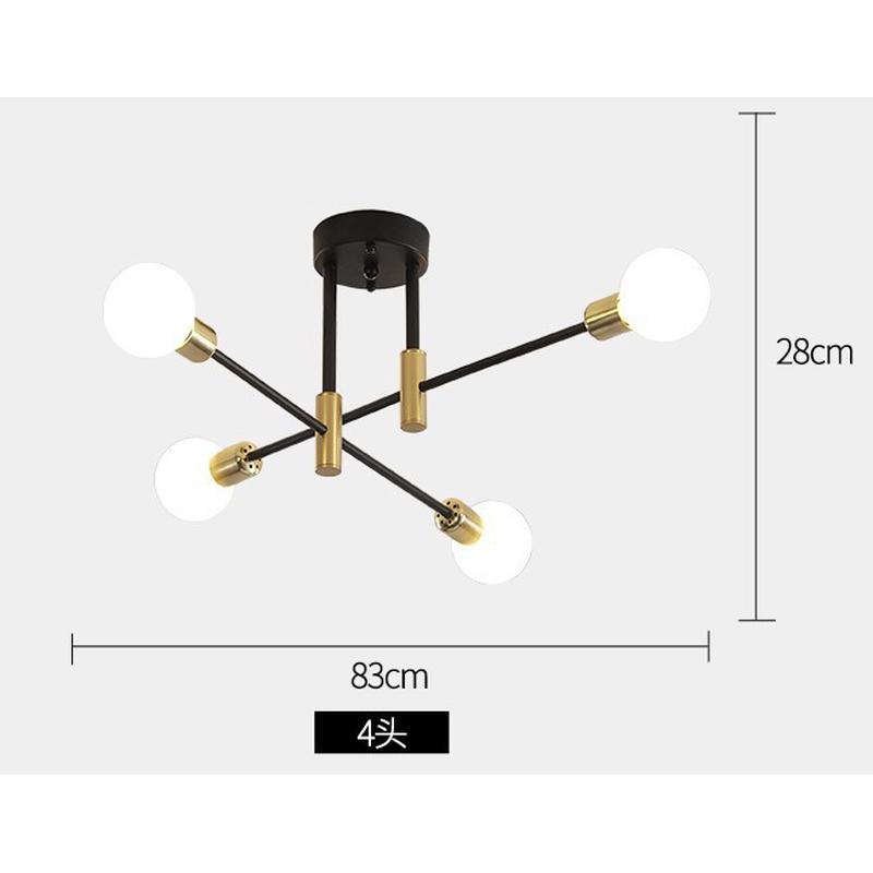北欧现代简约客厅吸顶灯个性led卧室餐厅灯具家用铁艺卧室灯