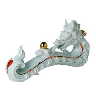 高端陶瓷空酒瓶子3斤装景德镇龙酒壶酒具如意家用密封仿古摆件