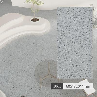 SPC石塑锁扣木地板纯色奶油侘寂风家用微水泥PVC石晶卡扣式地板