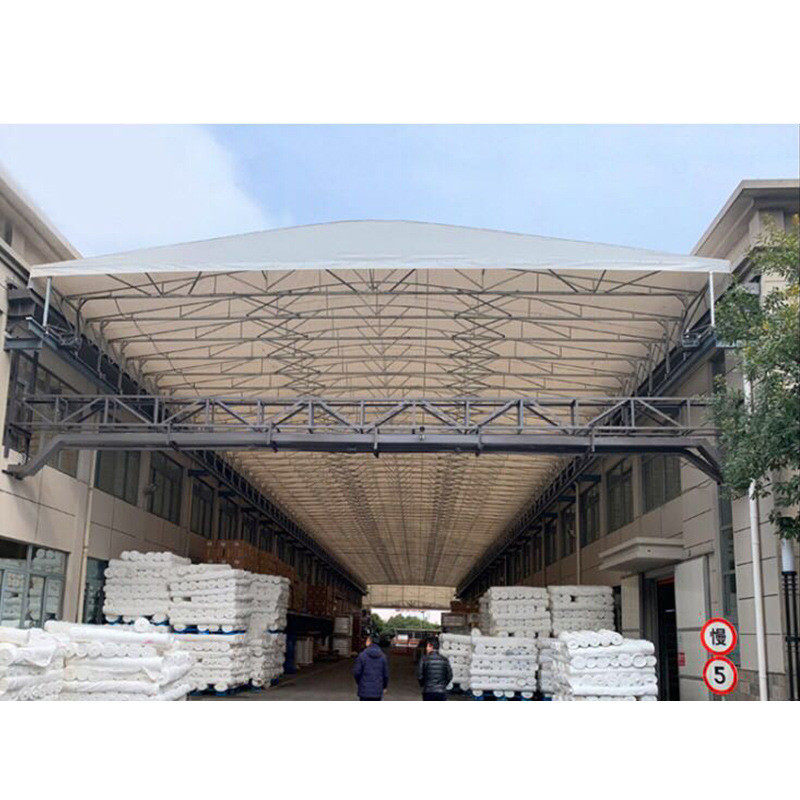 大型挡雨蓬移动推拉棚仓库电动推拉蓬大排户外活动收缩遮阳棚夜宵