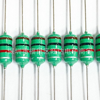 05101MH色环电感102K棕黑红银1W10%直插绕线电感器可供样