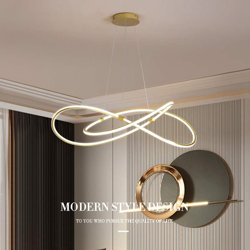 2024年新款极简吊灯轻奢餐厅灯具大气现代简约北欧客厅吊灯卧室灯