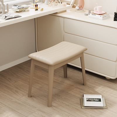 化妆椅女生卧室家用梳妆台椅子轻奢高级感美甲店顾客专用软包凳子