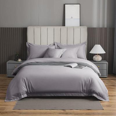 酒店纯色被套轻奢简约床上四件套床上用品加厚床单三件套批发