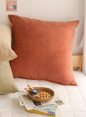 4y床头靠垫号抱枕65枕头靠枕办公室护腰沙发客厅可拆洗红色