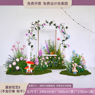 仿真绿植仿真花造景装饰场景布置花店服装美陈摆件室内假绿植造景