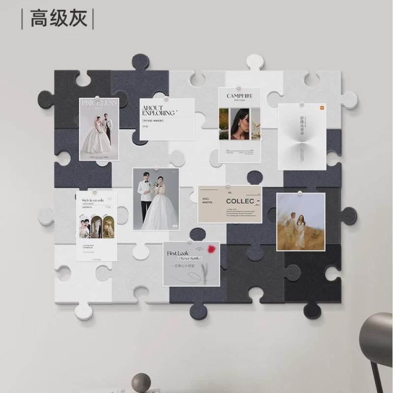 入户门立体拼图多巴胺地毯ins风毛毡地垫墙面装饰毛毡板墙贴