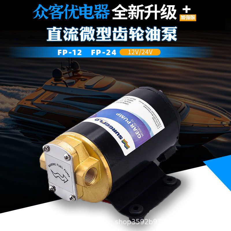 FP-12电动齿轮小型油泵润滑油自吸抽油泵微型泵全自动高压喷雾泵