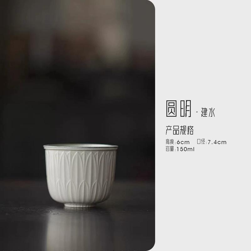 宜室茶话陶瓷小号建桌面锡盖过滤茶渣缸水带茶水桶水盂水洗废水桶