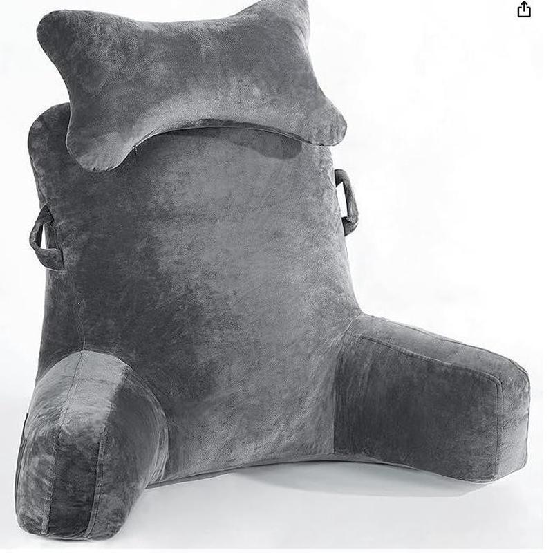 家纺家居跨境阅读枕双提手靠垫孕妇护腰靠懒人沙发床头可拆洗靠背