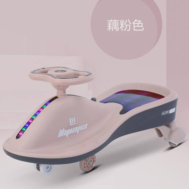 儿童扭扭车万向轮宝宝溜溜车1-3-6岁滑步摇摆车灯光音乐滑行童车