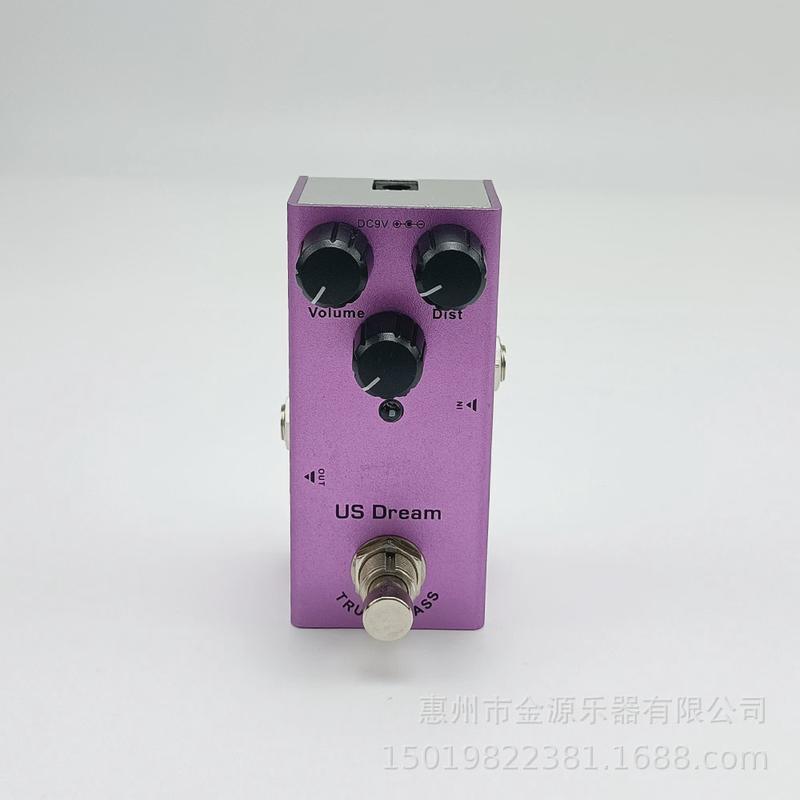 电吉他效果器单块效果器专业迷你易携带失真/过载/延时/合唱/颤音