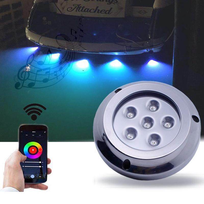 船灯游艇灯316不锈钢氛围灯12v-24vdc船用大功率船尾水底灯泳池灯