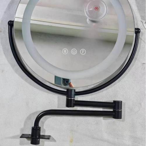 2024新款伸缩折叠旋转摇臂化妆镜高颜值多功能梳妆台led化妆镜