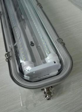 地铁隧道专用防尘灯600MM9W不锈钢三防灯LED双管金属外壳灯具
