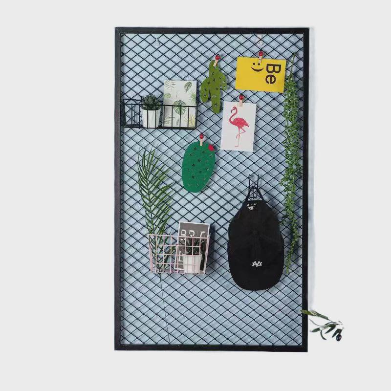 菱形网格网片装饰隔断墙镂空铁丝网吊顶铁艺壁挂网格照片装饰