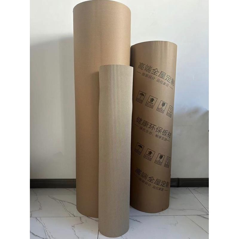 打包印字皮双层瓦楞纸卷1.2m*50m见坑纸牛皮瓦楞纸卷家具纸纸皮