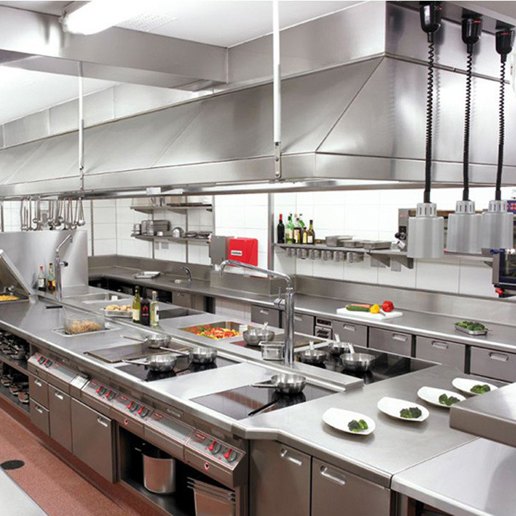 热销商用厨房设备不锈钢工作台学校工厂酒店食堂饭堂设备工程改造