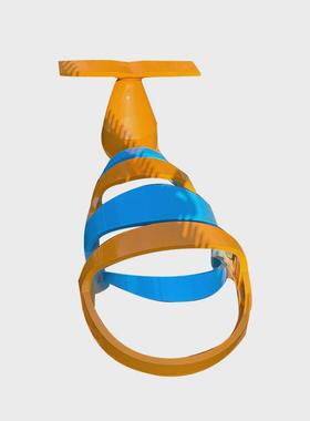 室外创意小品抽象鱼摆件游乐场形象IP商业街美陈异形小品学校广场