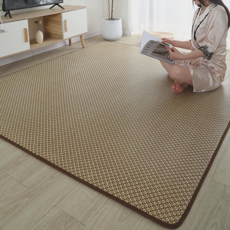 凉席地毯夏季天冰丝客厅榻榻米飘窗宿舍炕垫日式宝宝爬行防摔地垫