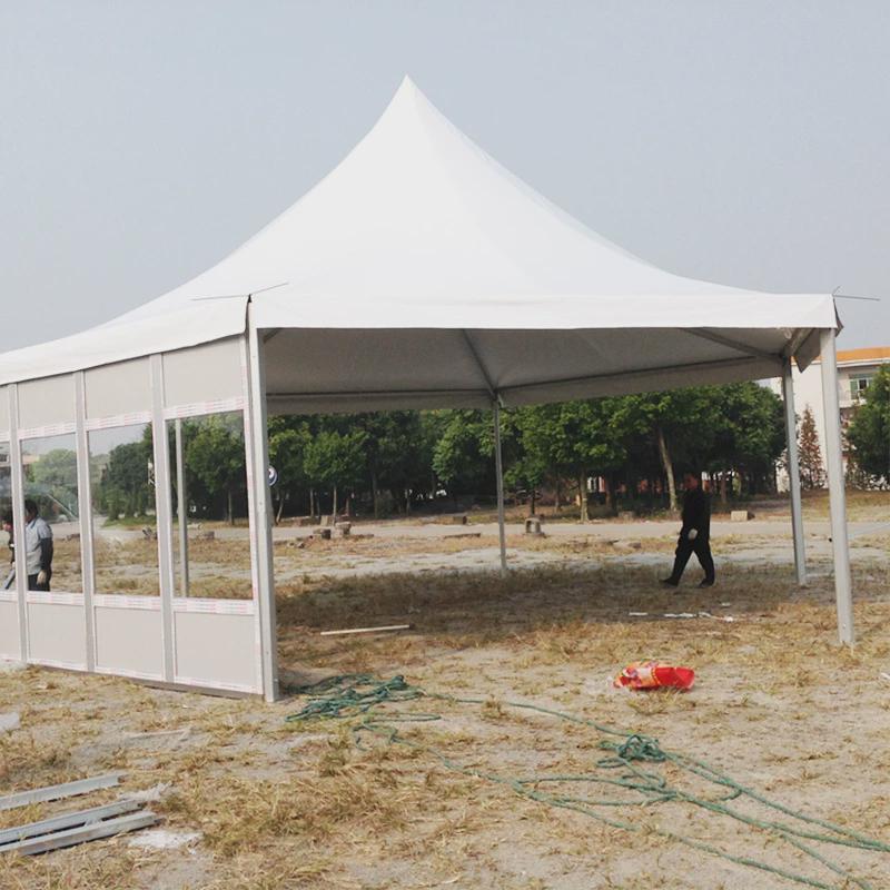 户外展览篷移动美食节景区篷房活动展棚尖顶锥六边帐篷顶大棚