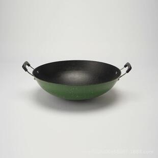 江油宏江搪宏铁锅厨双耳圆底双耳炒锅免开锅