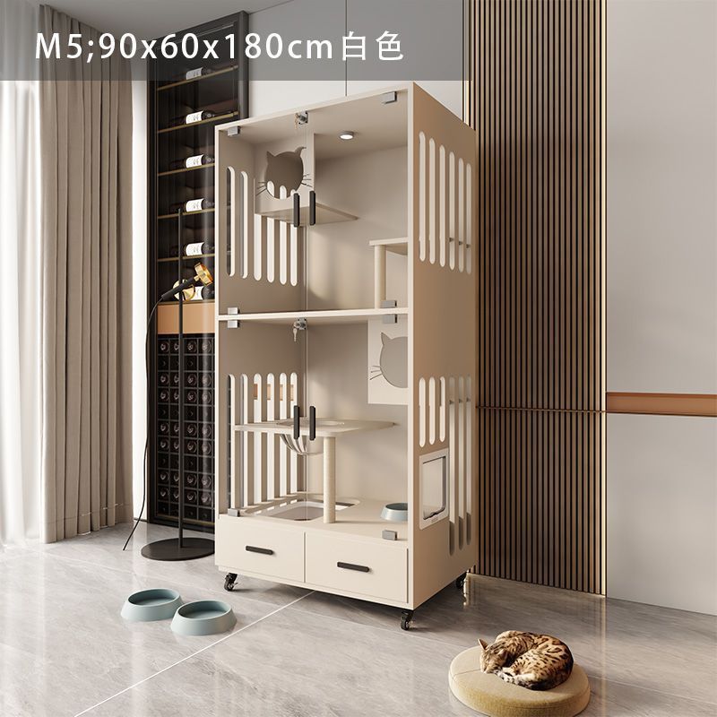 猫别墅超大自由空间猫笼子木质猫窝猫屋舍商用猫咪房子猫家用猫柜