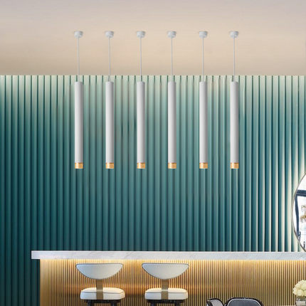 led长筒圆柱形吊线明装筒灯直径60北欧前台创意艺术蜂窝设计吊灯