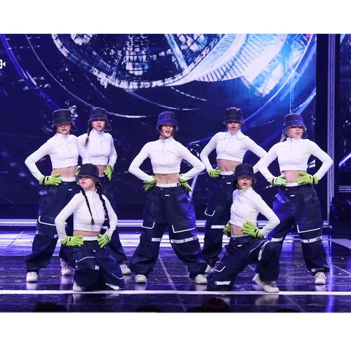 新款XG女团leftright同款打歌服嘻哈爵士舞演出服街舞套装潮