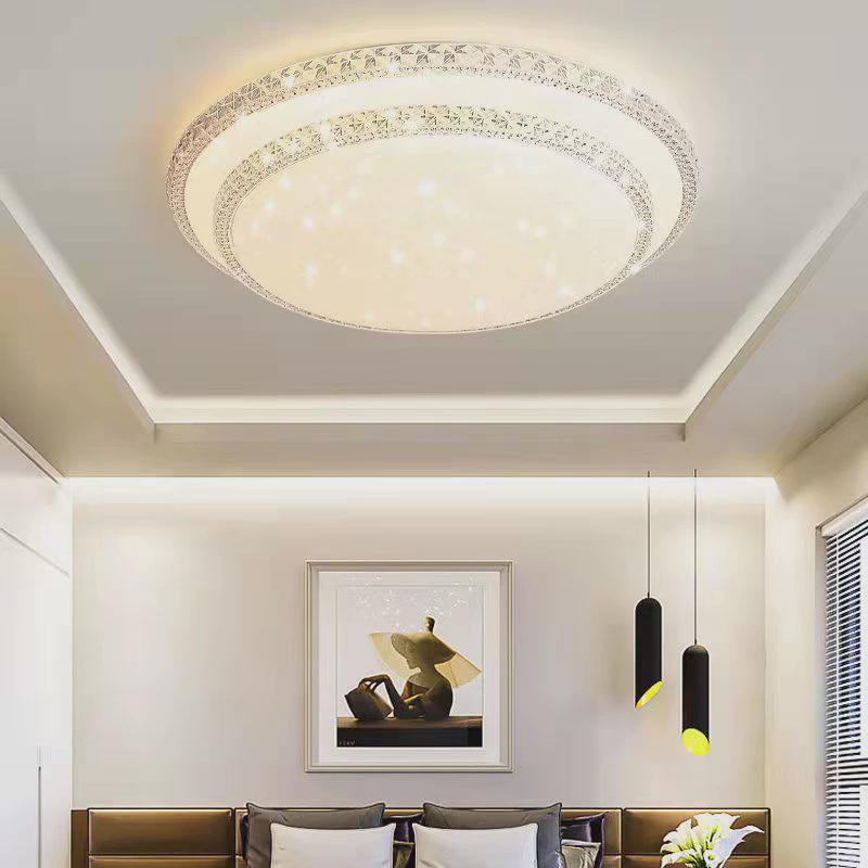 卧室灯轻奢2024新款简约现代水晶led吸顶灯客厅房间灯具工厂