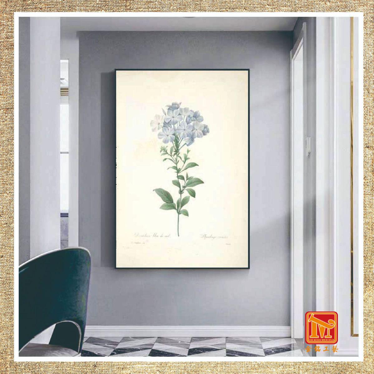 花卉玄关装饰画大气轻奢入户挂画过道壁画现代简约客厅楼梯走廊图片