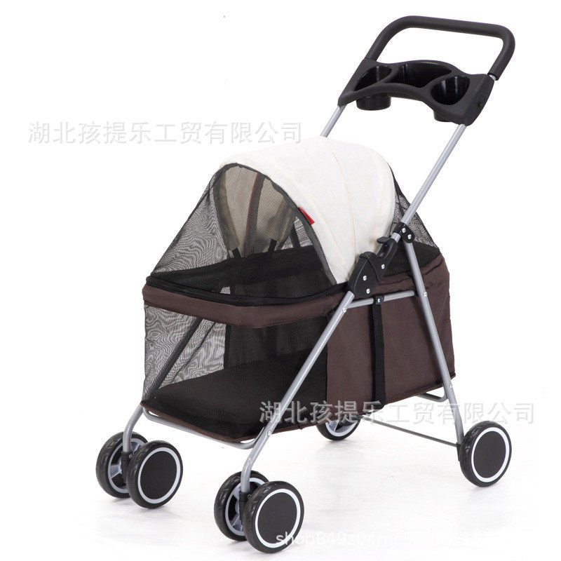 猫咪泰迪户外便携式车载宠物推车折叠猫狗小型轻便车
