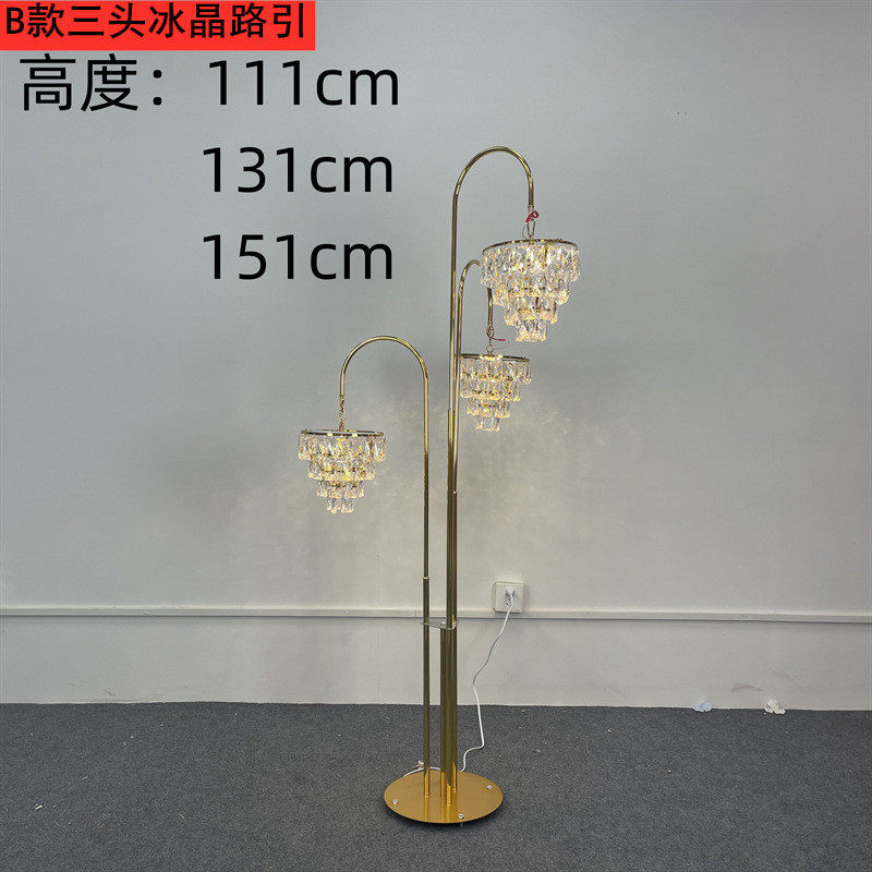 婚庆婚礼道具铁艺三头水晶灯冰条冰块路引灯舞台布置装饰发光摆件,节庆用品/礼品,礼花/礼炮,淘宝优惠券,粉丝福利购,淘宝优惠卷