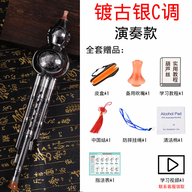 防摔葫芦丝c调降b调儿童学生初学者树脂成人专业演奏胶木入门三音