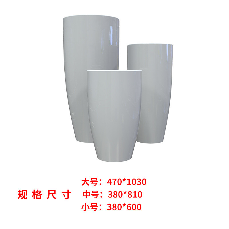 玻璃钢创意花盆室内装饰大公园商场市政美陈种植组合移动花瓶花箱