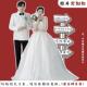 卡通婚宴迎宾牌结婚装 指引人像人型手绘立牌 饰指引牌订婚搞笑中式