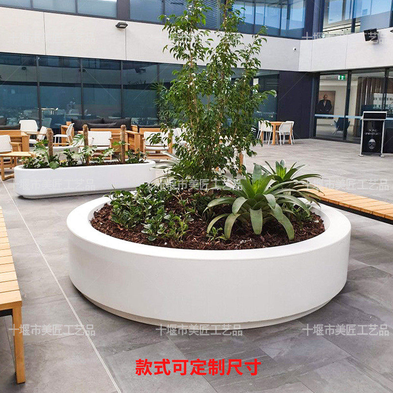 玻璃钢种植池景区园林花坛商场户外组合大花盆园区树池绿化花池,鲜花速递/花卉仿真/绿植园艺,花盆,淘宝优惠券,粉丝福利购,淘宝优惠卷