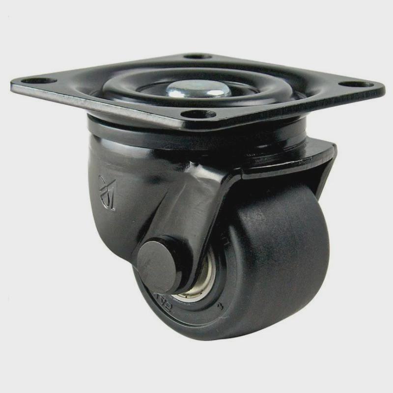 南星6025系列3寸低重心尼龙轮子耐磨重载脚轮日式方板万向脚轮