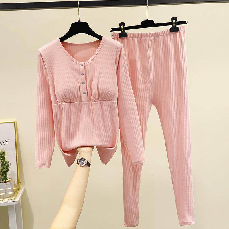 螺纹V领喂奶产后哺乳衣纯棉孕产妇居服长袖月子服春秋款带胸垫,孕妇装/孕产妇用品/营养,家居服套装,淘宝优惠券,粉丝福利购,淘宝优惠卷