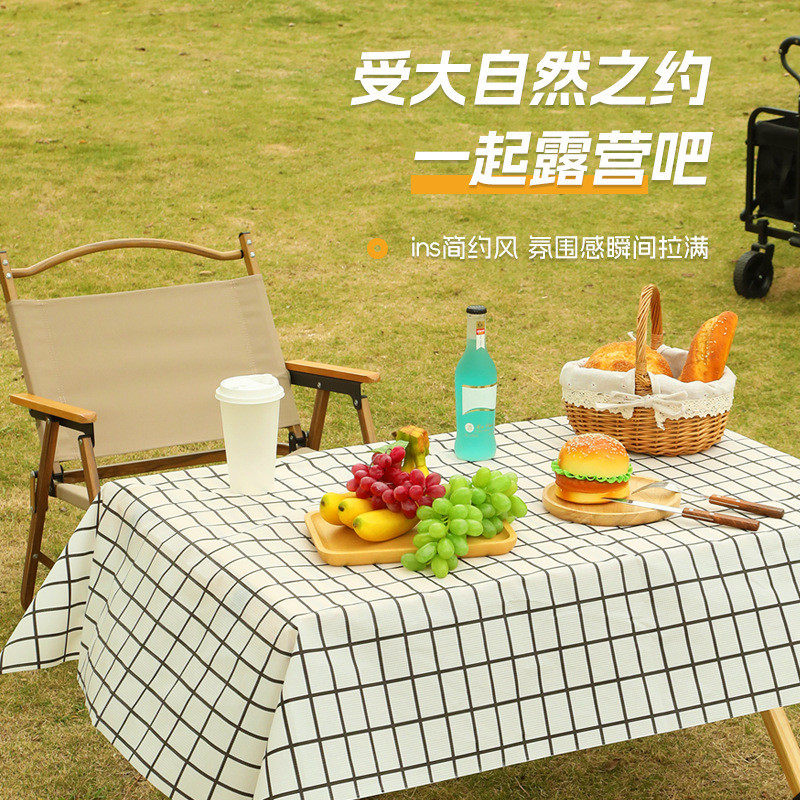 厂家便携式底户外长方形加厚不过一次性桌布露营防水防油台布批发