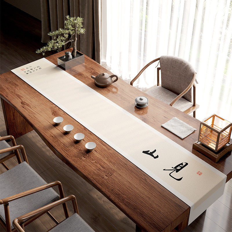 新中式棉麻防水茶席禅意桌旗茶桌垫布防水桌布茶台布艺长条茶旗,居家布艺,桌布,淘宝优惠券,粉丝福利购,淘宝优惠卷
